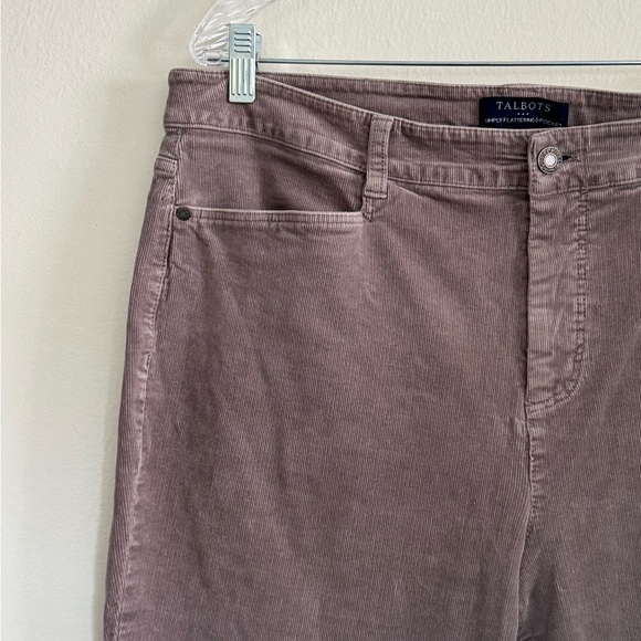TALBOTS Simply Flattering Collection 5 Pocket Corduroy Pants - Women's Size 16 - Picture 4 of 12
